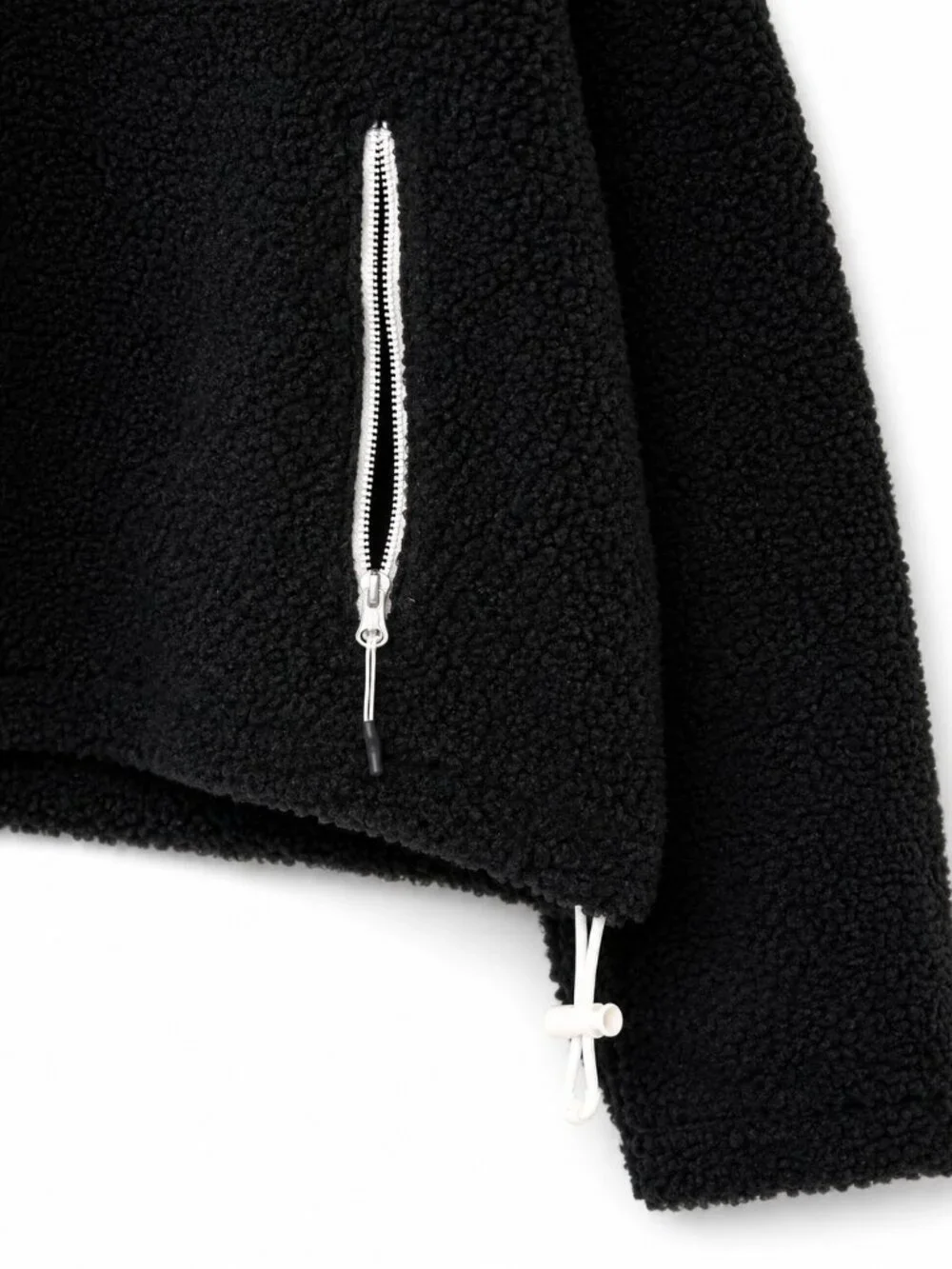 Nike Therma-FIT Black Oversized Cropped Half Zip Fleece XXL NWT